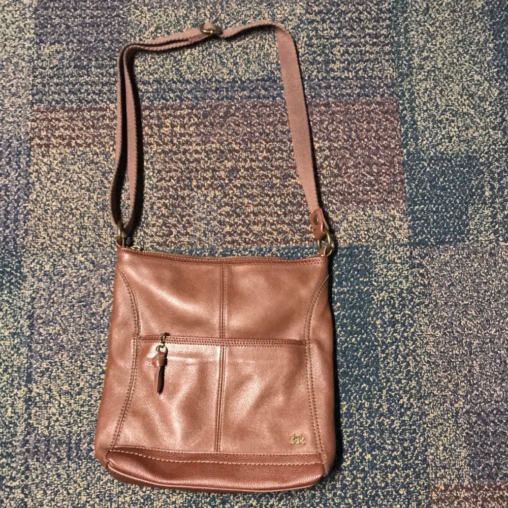 The Sak Women’s Brown Leather Pebble Crossbody/Shoulder Bag